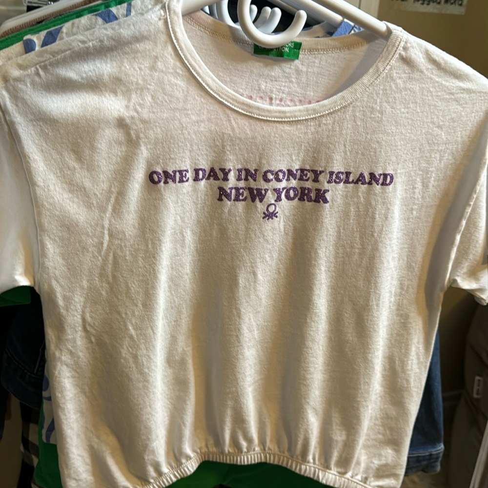 United Colors of Benetton White Girls T shirt